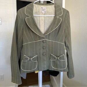 RARE Nanette Lepore Bow Blazer Jacket